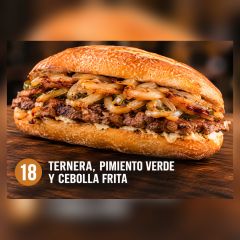 B.Esp.18.-Ternera, Pimiento Verde y Cebolla Frita
