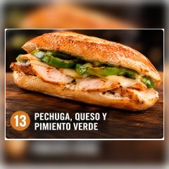 B.Esp.13.-Pechuga, Queso y Pimiento Verde