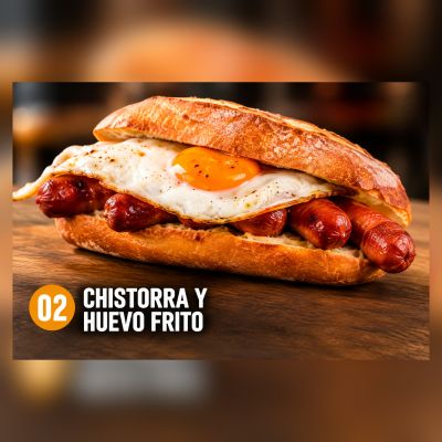 B.Esp.02.-Chistorra y Huevo Frito – imagen 1